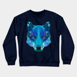 Wolf Low Poly Crewneck Sweatshirt